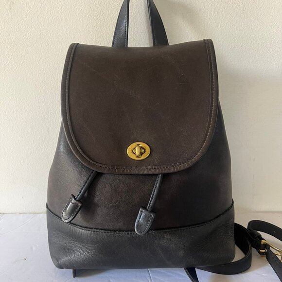 COACH VINTAGE 90's 9791 LARGE DAYPACK BACKPACK GLOVETANNED LEATHER - Picture 1 of 9